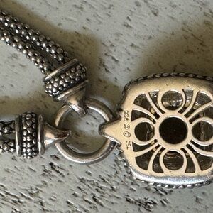 Silver Pendant Necklace looks like  David Yurman